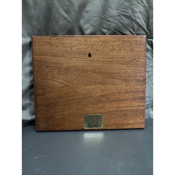 Vintage Solid Mahogany Wood Wall Plaque J. Hartley Company Inc. 10.5x12.5” - Picture 10 of 12